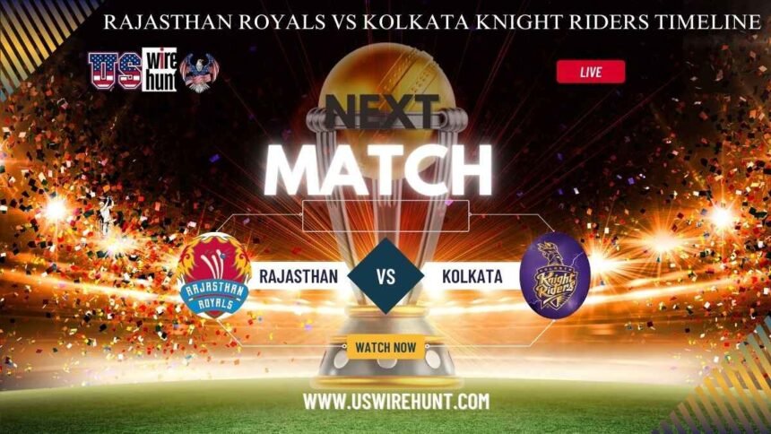 Rajasthan Royals vs Kolkata Knight Riders Timeline