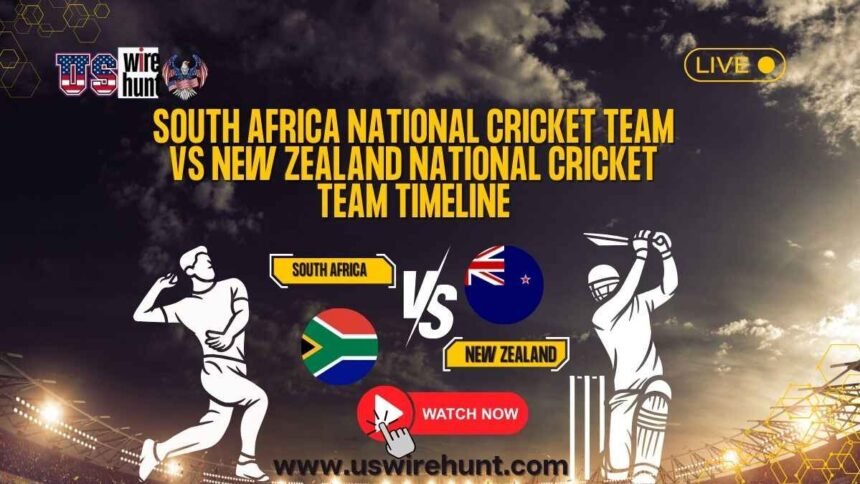 South Africa National Cricket Team vs New Zealand National Cricket Team Timeline