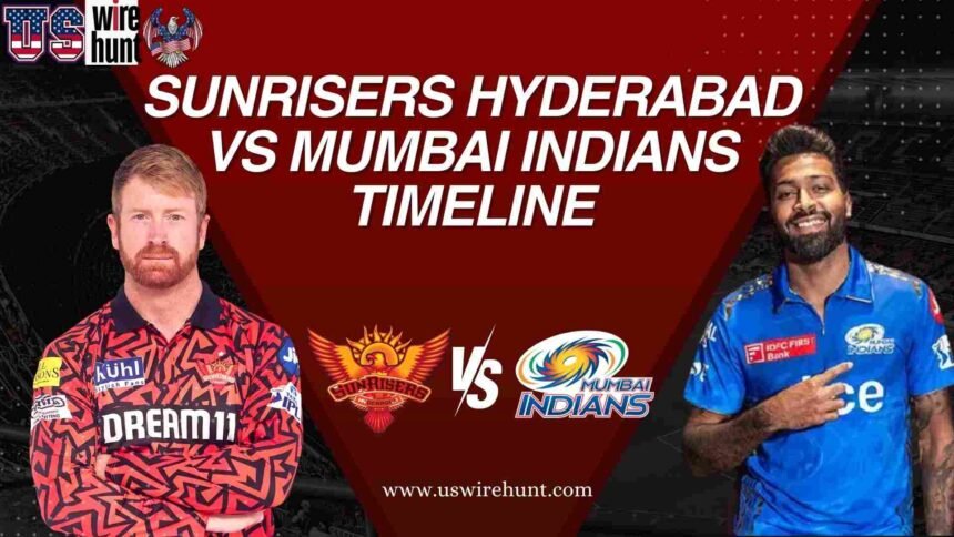 Sunrisers Hyderabad vs Mumbai Indians Timeline